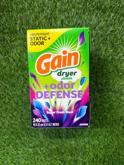 Gain Odor Defense Dryer Sheets 240 count