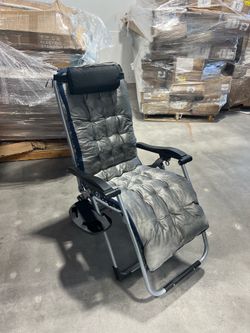 Folding Chair Recliner Chair for Bedroom and Living Room, Folding Reclining Patio Chairs Lounge Chair with Removable Cushion for Indoor Outdoor