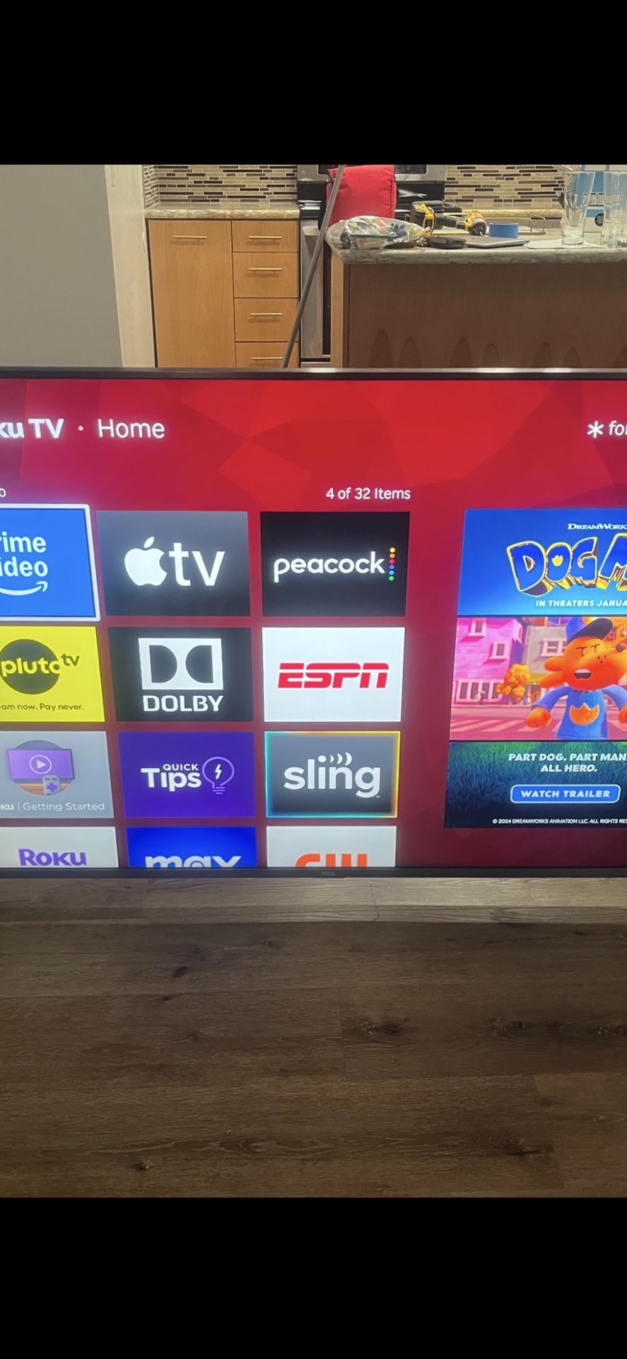 43” TCL 4K HDR10 ROKU SMART TV
