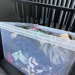 Basket of 9-12 Month Boy Clothes. $30 Need Gone Now