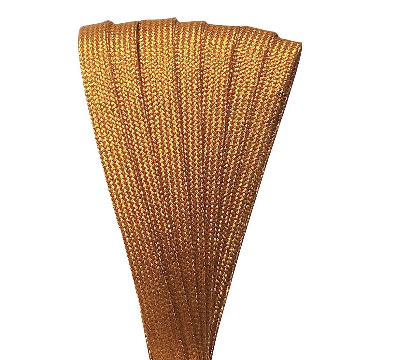 Dark Copper Orange SPARK Derby Laces Metallic Roller Skate Laces / Shoe Laces, Pair