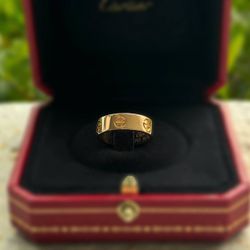Cartier LOVE RING 18k Rose gold classic model size 50 box & outer & certificate