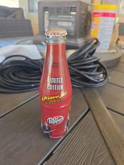 8oz 2008 Dr. Pepper & Indiana Jones collaboration Glass Bottle