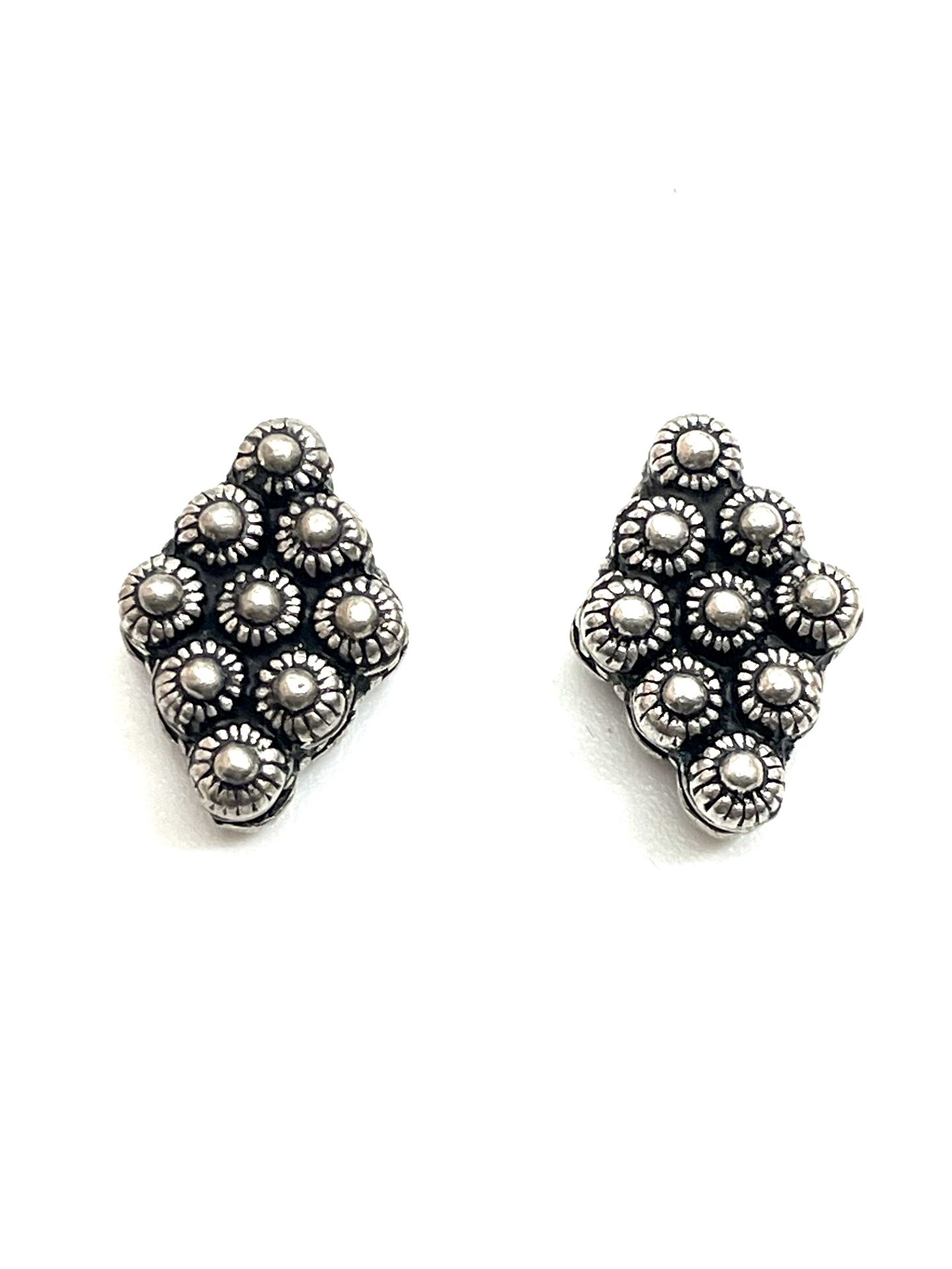 2- 18mm Sterling Bali Beads