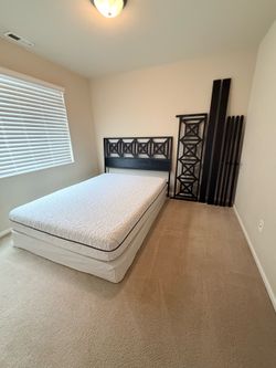 Queen Size Mattress & Metal Bed Frame