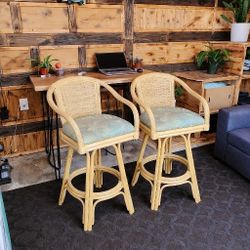 Pelican Reef Key Largo Bar-height Stools w/ Cushions