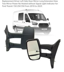 Ford transit mirror set NEW 2010-2023 READ DESCRIPTION