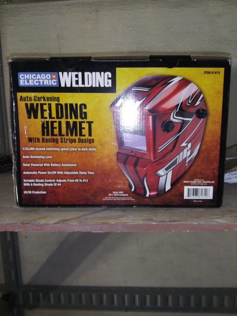Chicago welding helmet & Chicago eletric welder