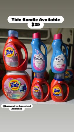 TIDE DETERGENT BUNDLE---DOWNY SCENT ($39 FOR ALL)