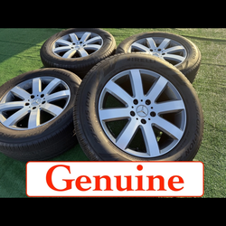 MERCEDES-BENZ G550 19” ALLOY WHEELS TIRES SILVER MACHINED A(contact info removed)