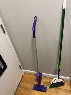 mop and dustpan with broom, all for $10