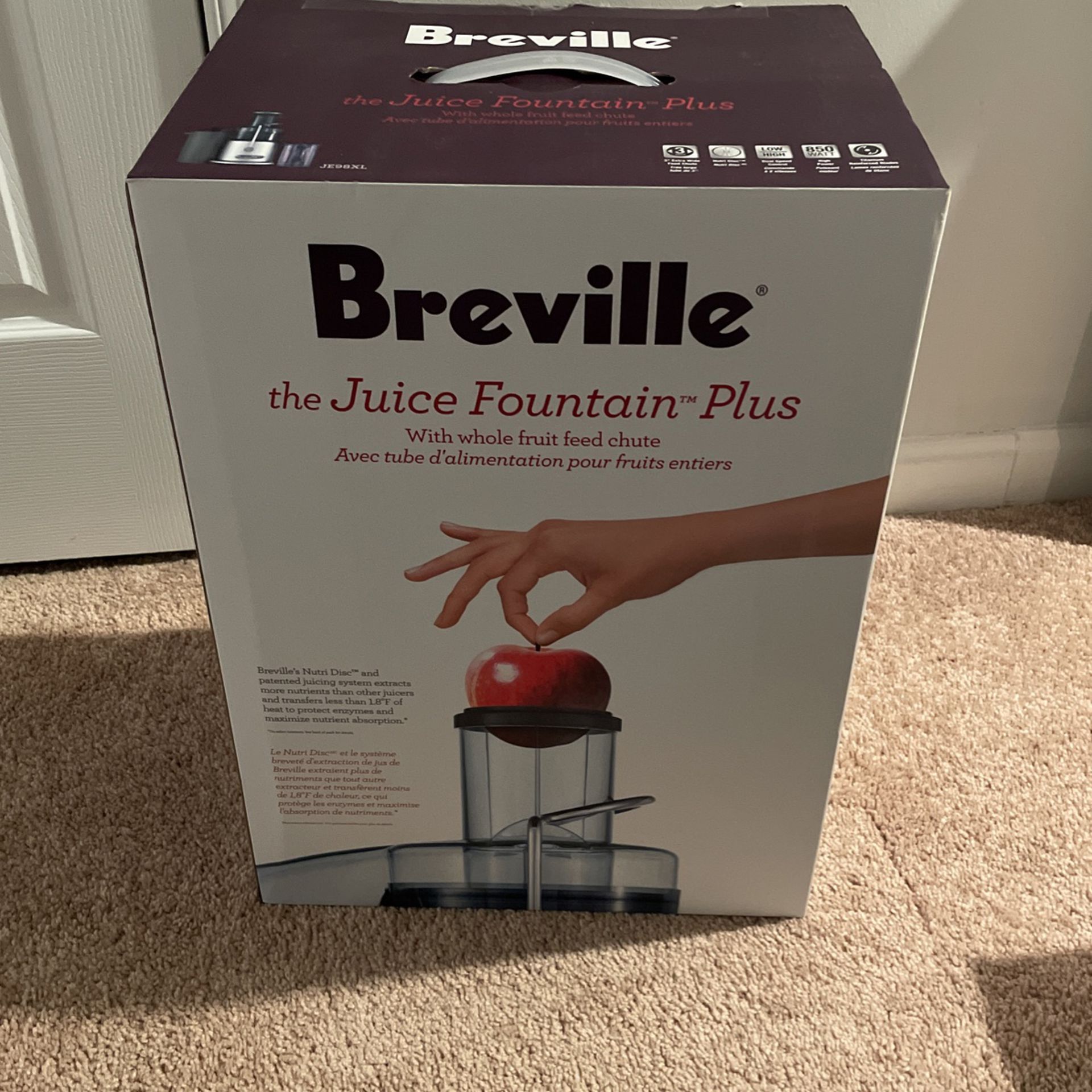 Breville Juice Fountain Plus Juicer- Like New
