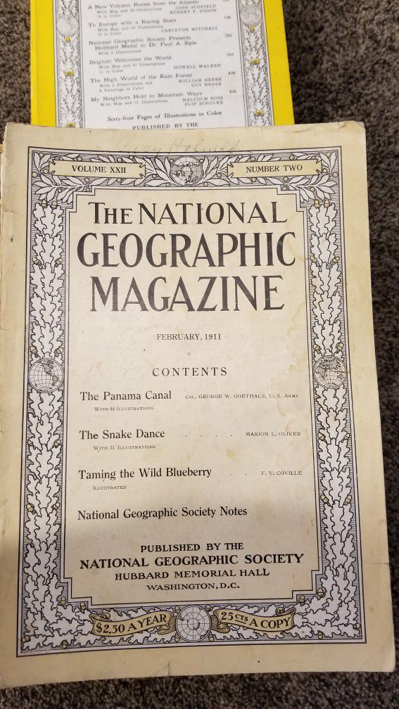 Old National Geographic Magazines
