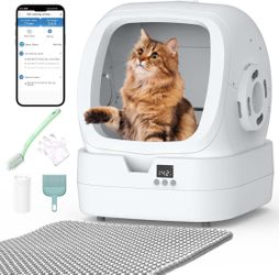 ON SALE =Electric silent cat litter box