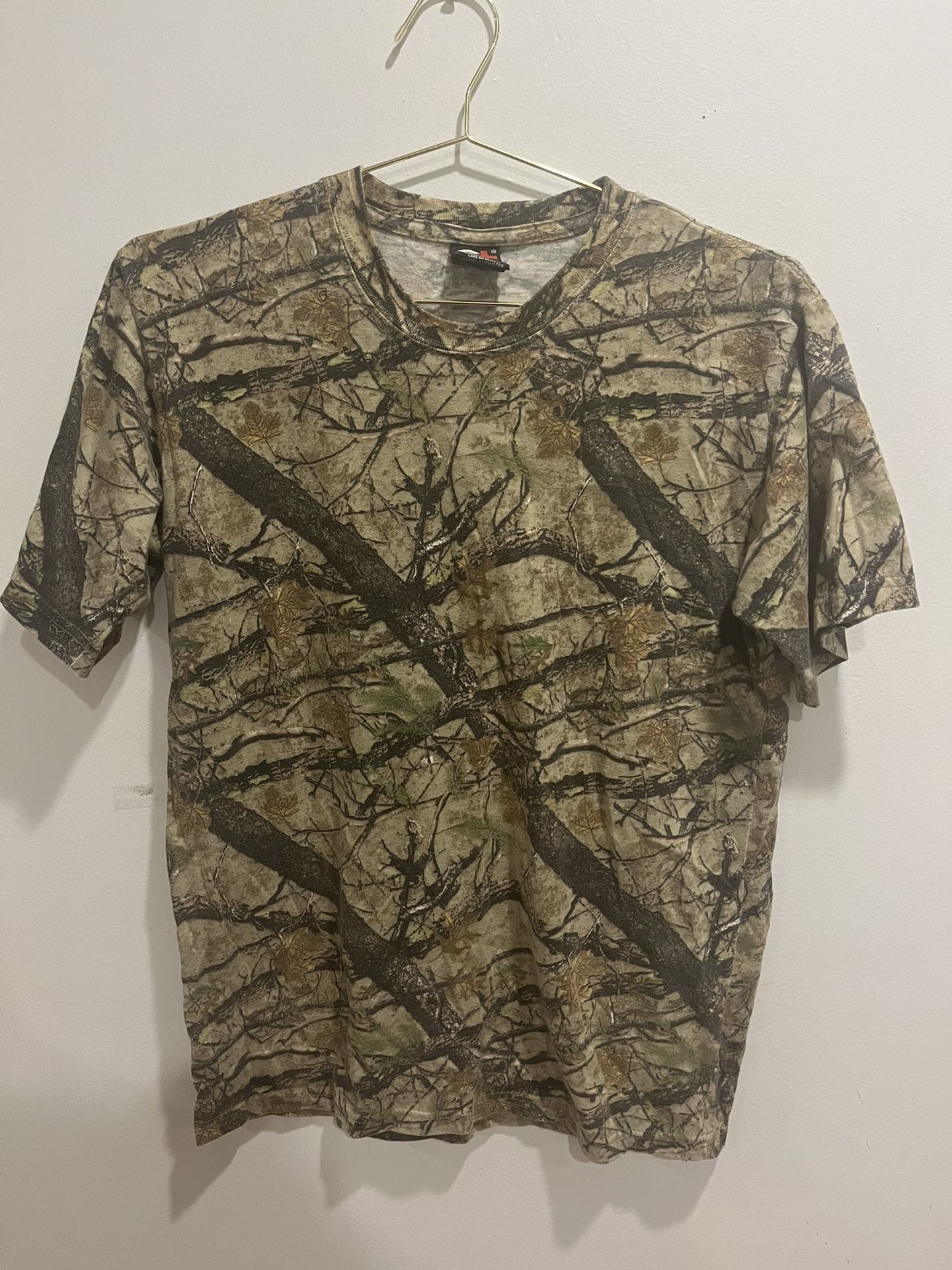 Vintage Light Camo Pattern T Shirt 