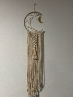 Macrame Moon Wall Hanging