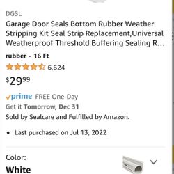 Garage Door Bottom Sealer Strip 
