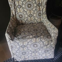 Two Ethan Allen Dining Chairs With Cover