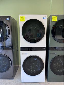 LG WashTower Washer & Dryer Combo (WKEX200HWA) White — 50% Off Retail | Delivery + Install Included