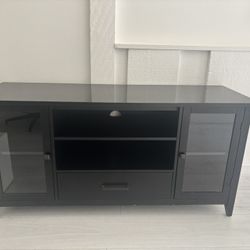 Black TV Stand With Drawers