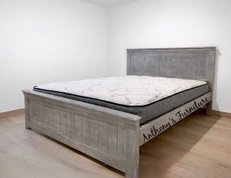King bed and mattress