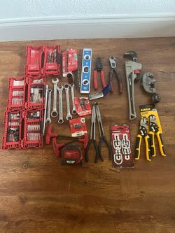 Milwaukee, ridgid, dewalt miscellaneous hand tools