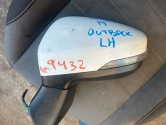 Subaru Outback Door Mirror Driver Side LH White 2018 - 2020 ; J405