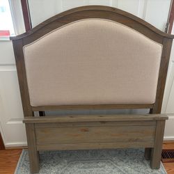 Twin Bed Headboard Footboard Side Rails Wood Slats