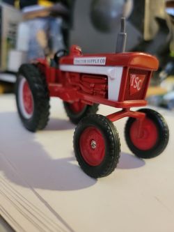 TSC Tractor Supply Co Red Die Cast Metal Tractor Toy