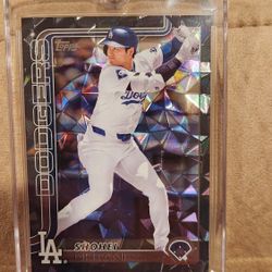 Shohei  Ohtani 2025 Topps Black Foil 10/10
