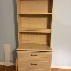 Table With Bookshelve