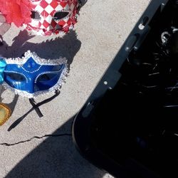 Mardi Gras Mask And Beads