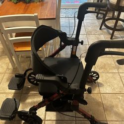Elenker 2 In 1 Walker Rollator Transport Chair 
