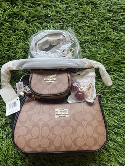 Coach Signature Shoulder Bag Set with Small Purse