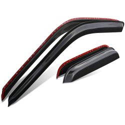 WVS-011-CF Window Visors - 1988-2000 Chevy/GMC C/K Extended Cab - 4 Pieces carbon fiber