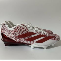 adidas Mens 11 ADIZERO ELECTRIC II Football Cleats Team Red/White IH8571 NEW