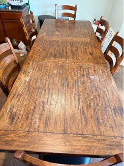 Dining table and chairs