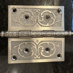 12 Brushed Nickel Door Hinges