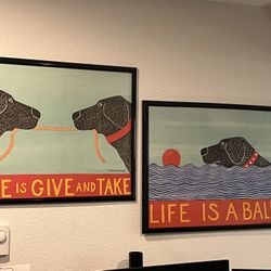 Framed Prints Dog Theme