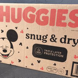 Huggies Snug Dry Size 1/256 Diapers 