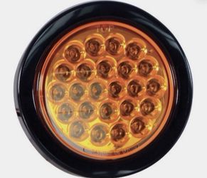 Round Amber Strobe Truck Trailer Light