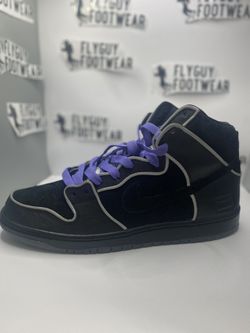 SB Dunk High Purple Black Box