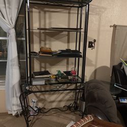 Glass And Metal Shelf