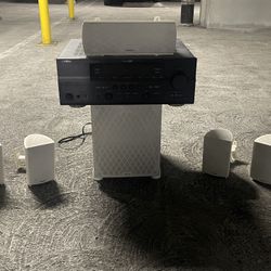 Definitive Technology And Yamaha Pro Cinema 600 Speakers W/ Receiver 
