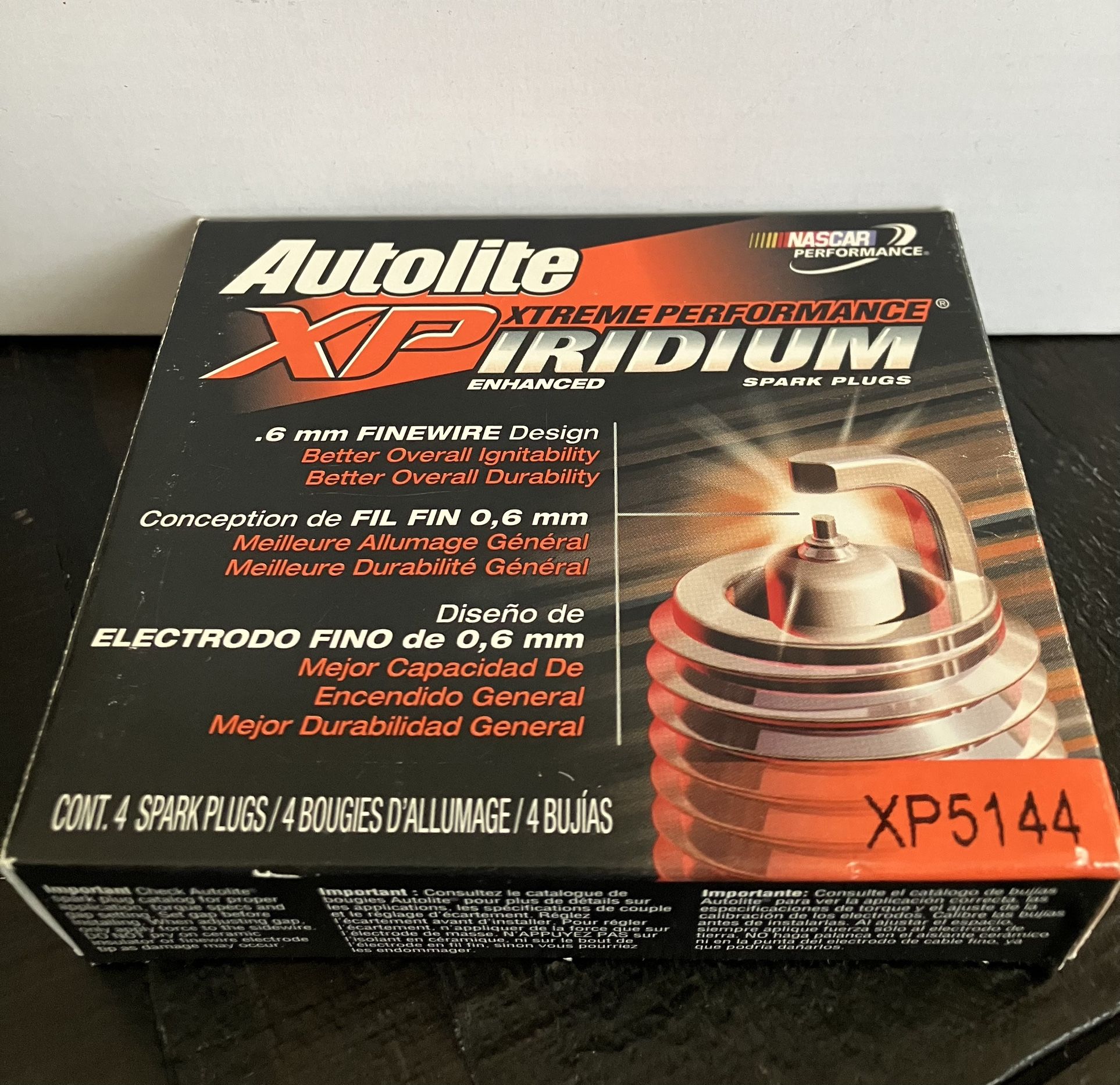 XP5144 Autolite Iridium XP Enhanced Alloy Technology Spark Plugs - 4 Pack