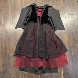 Girls’ Witchy Gothic Princess Costume Size 10