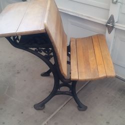 Antique school desk