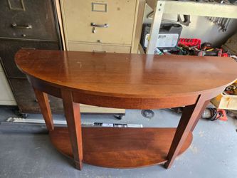 Half moon shape console table