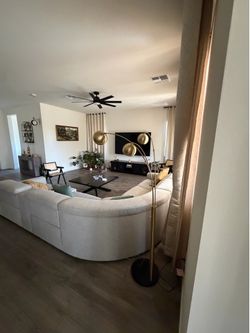 Living Space 7 sectional fully recline automatic