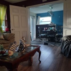 5 Chairs Glass Table 